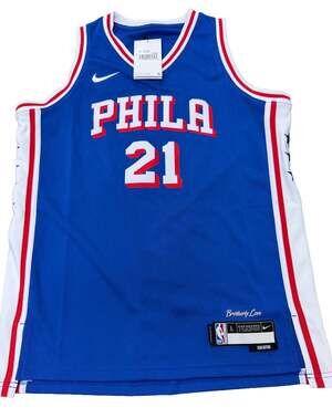 Nike NBA Philadelphia 76ers Joel Embiid #21 Icon Edition Swingman Jersey Youth